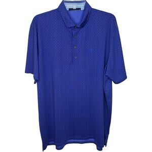 GREYSON Short Sleeve POLO Shirt w/ Resort Logo Bluish Purple Men's Size XL~ VGUC